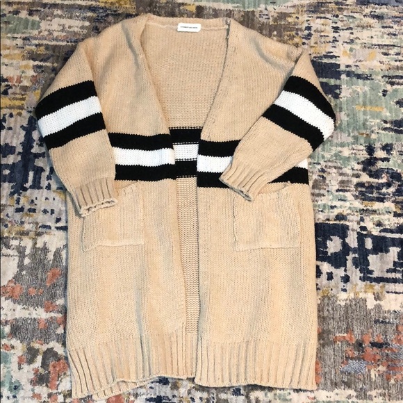 Goodnight Macaroon Sweaters - Goodnight Macaroon Striped Cardigan